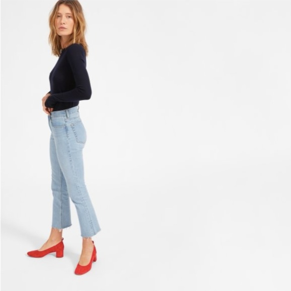 Everlane Kick Crop Light Blue Wash Jean 26